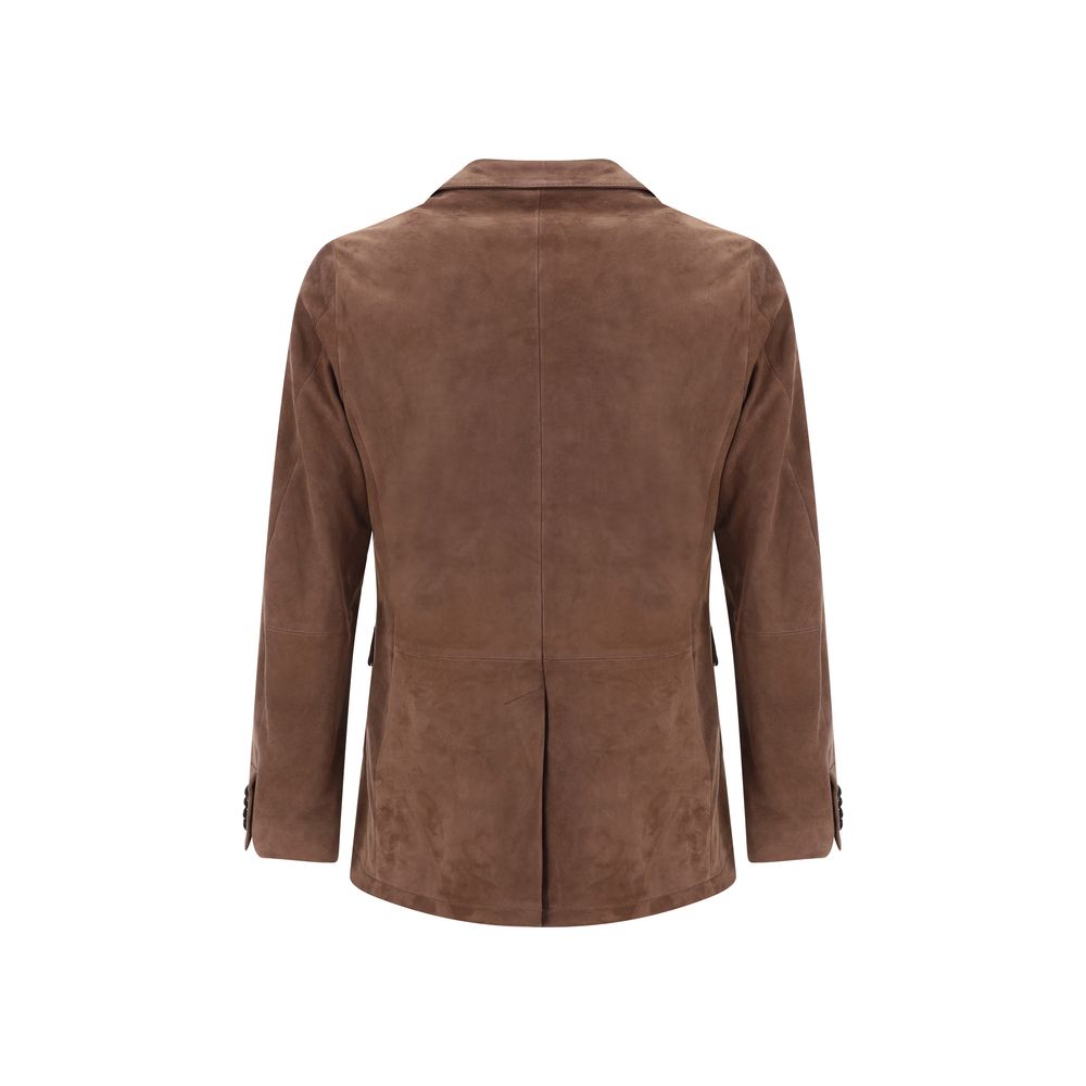 Paul Smith Leather Blazer Jacket