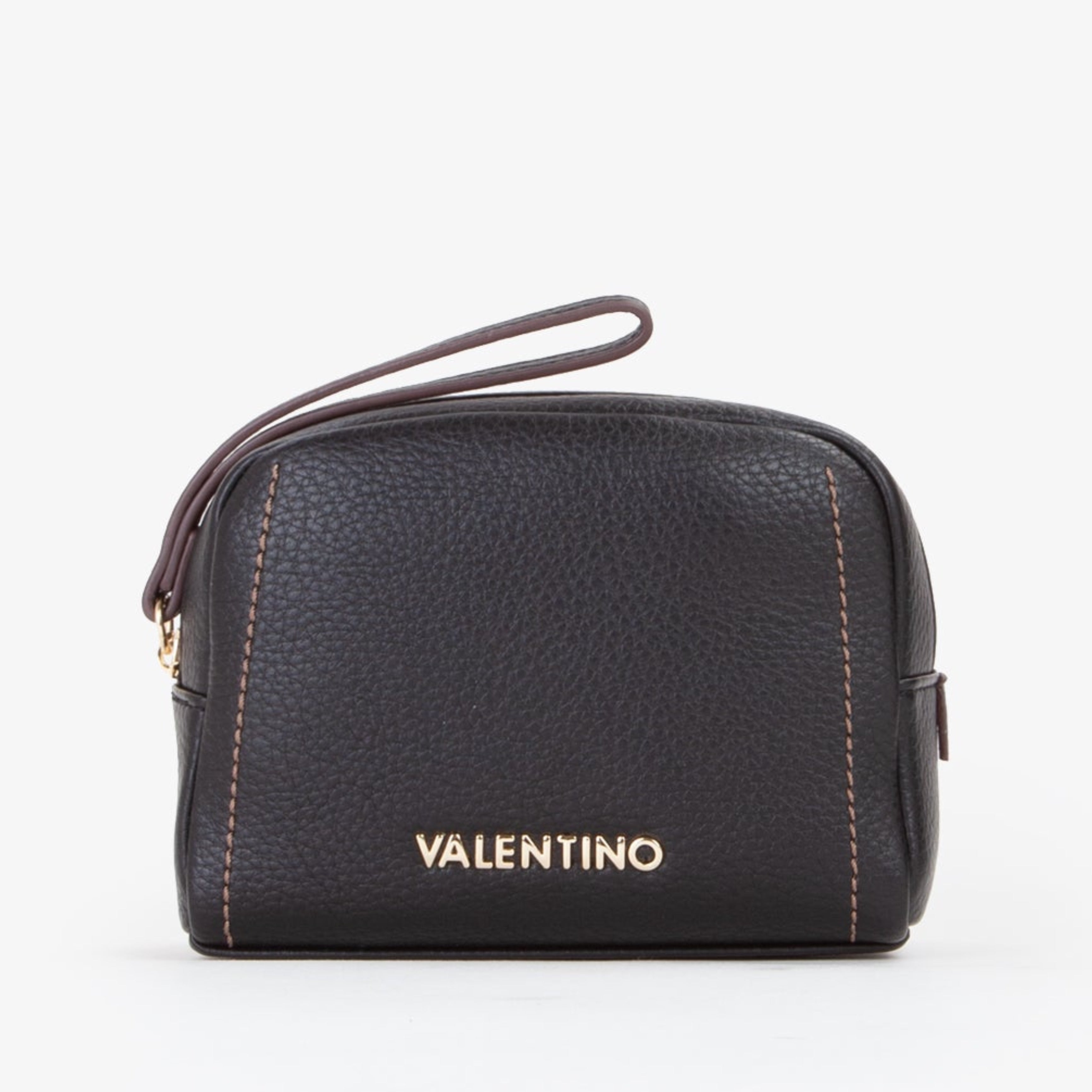 Козметична клъч чанта Unisex clutch beauty case Valentino VBE8YA502 Samantha Balck front view