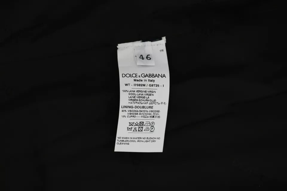 Жилетка с черно вълнено лого Dolce &amp; Gabbana