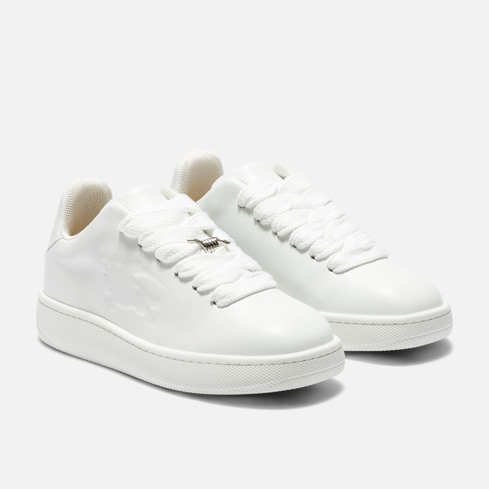 Burberry Box Leather Men Sneakers Medial View