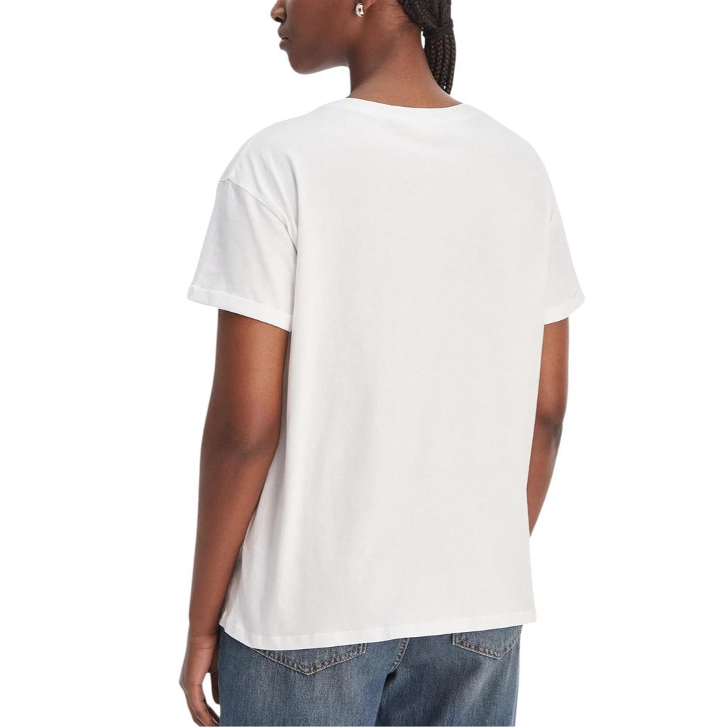 Дамска бяла тениска Liu Jo Women T-shirt WA6372 JS923 Back View