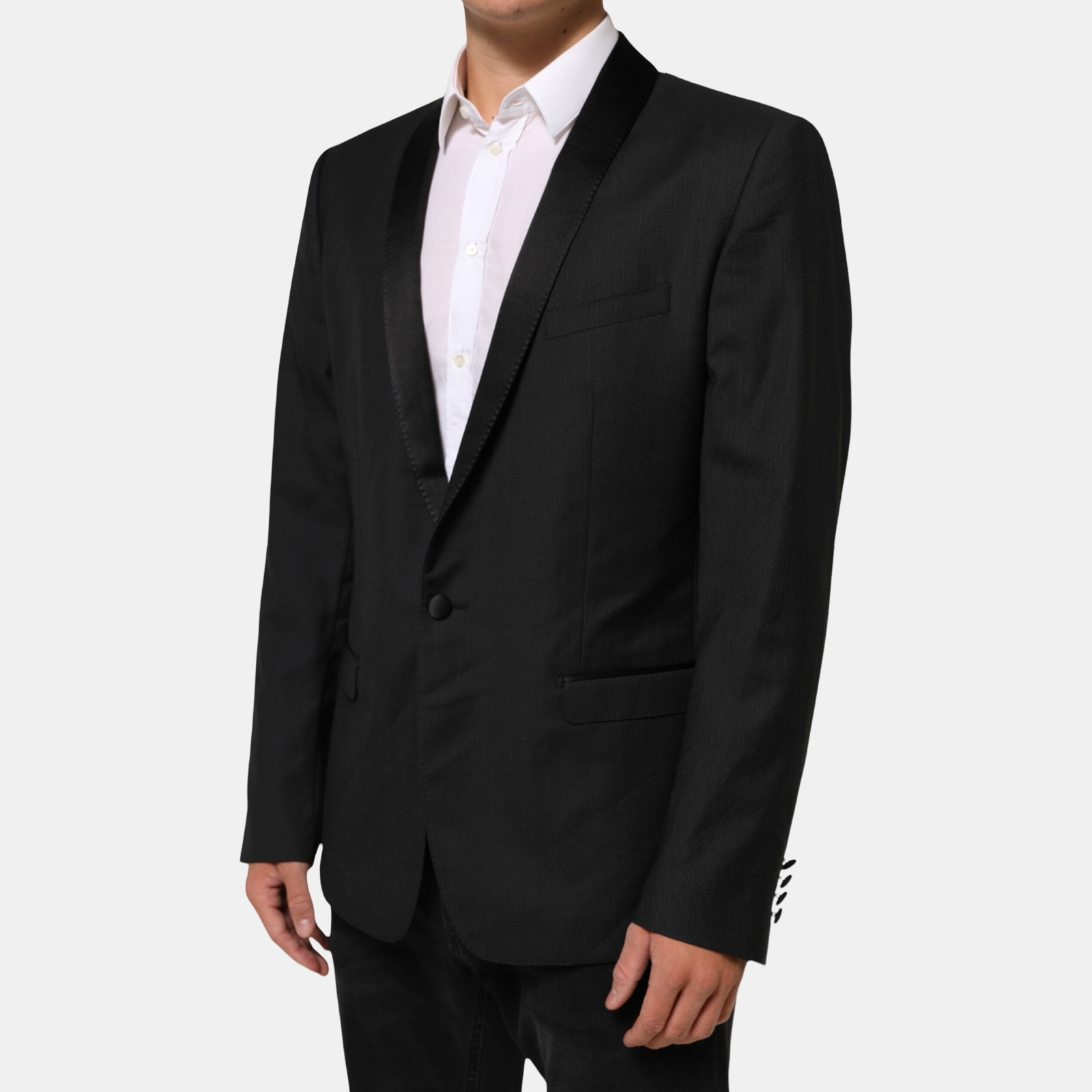 Dolce & Gabbana Gold Label Wool Men Blazer Side View