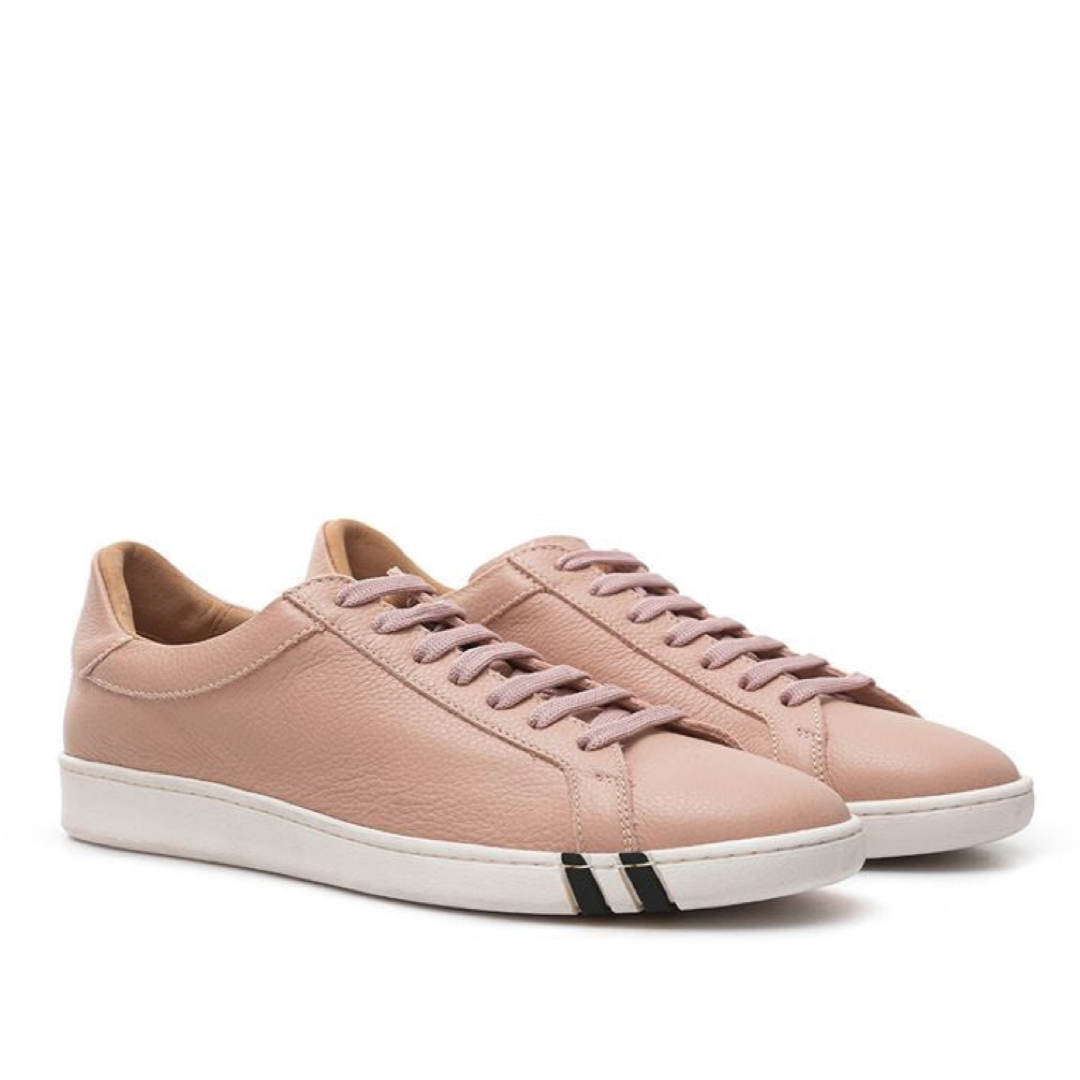 Дамски розови маратонки Bally Elegant Pink Leather Sneakers for Women