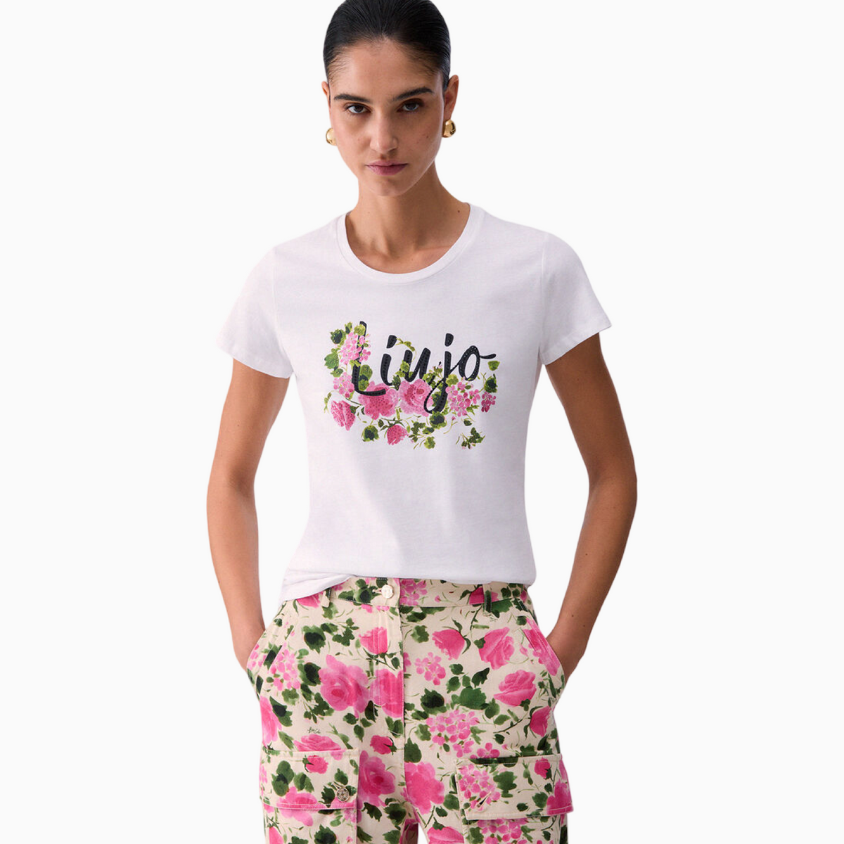 Дамска тениска Liu Jo Women T-shirt WA6493 JS923 P9603 Front View