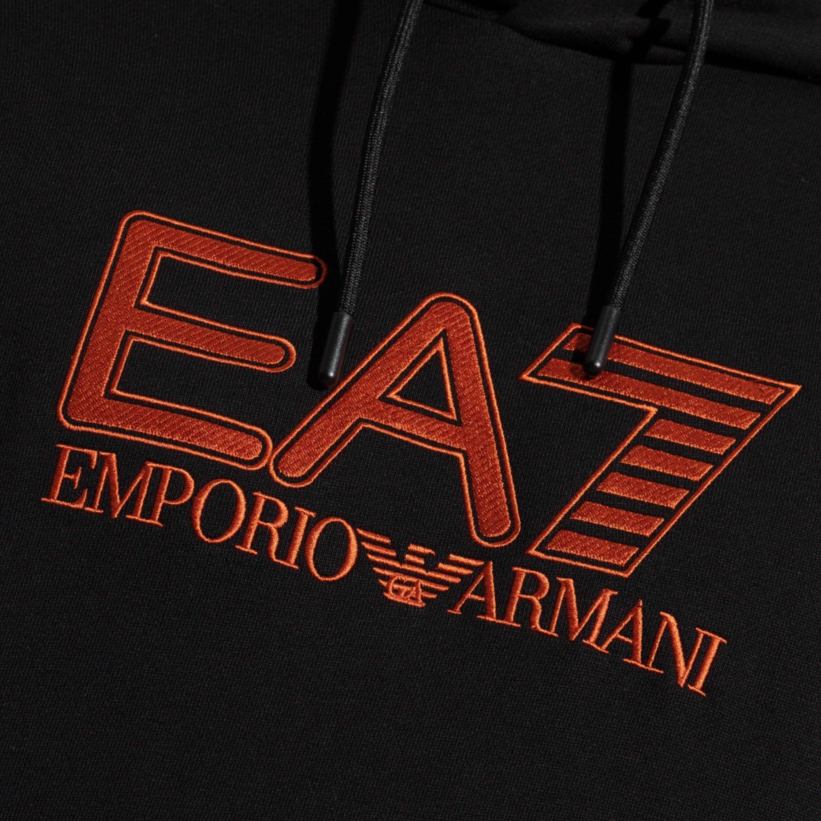 Мъжки суитчър в черно EA7 Emporio Armani 6DPM10 PJVTZ 1200 Black / Orange