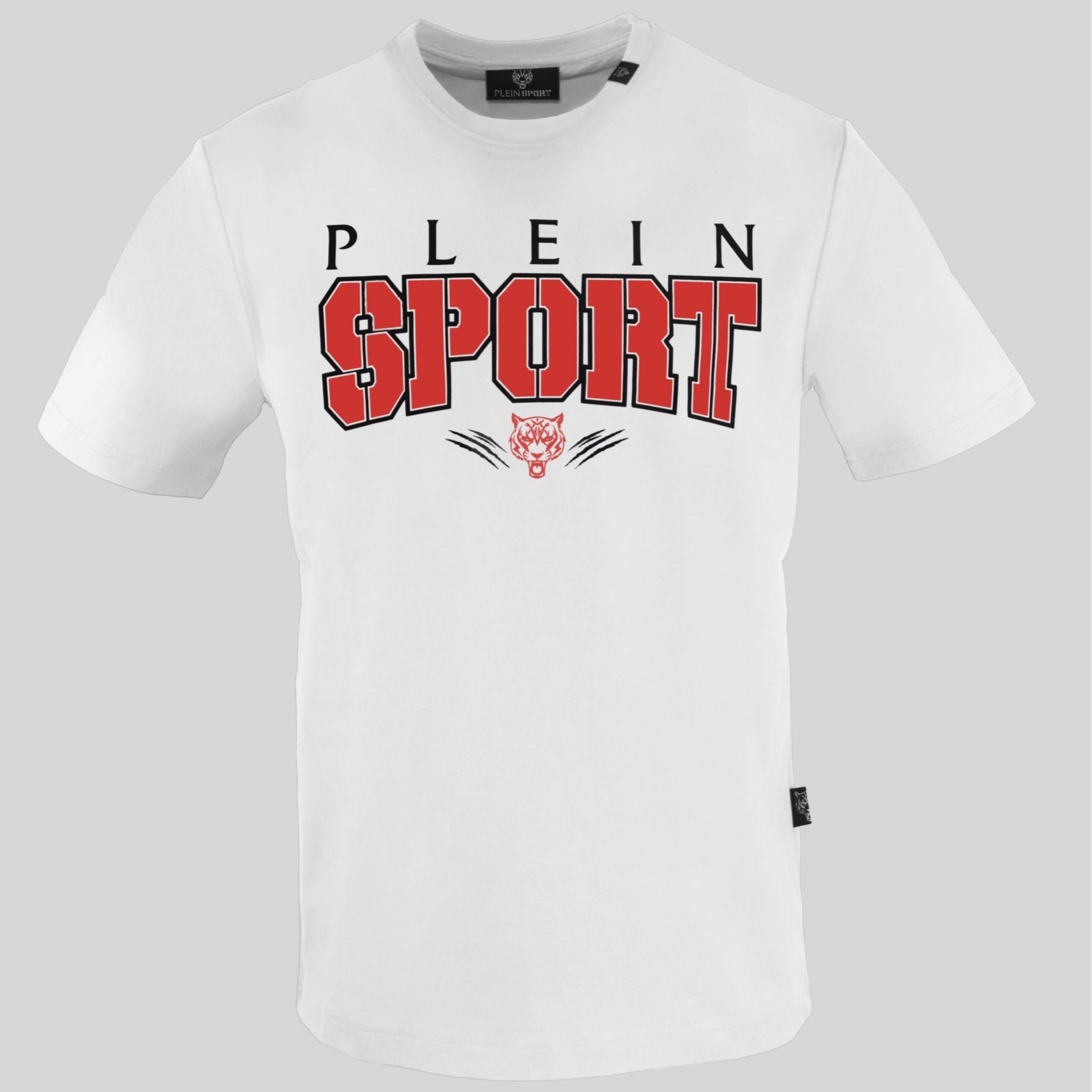 Мъжка тениска в бяло Plein Sport TIPS1103 01 White