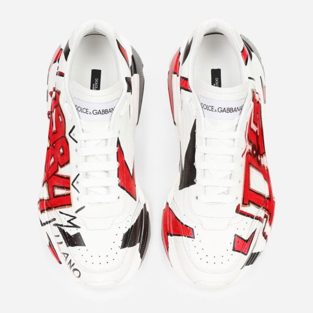 Мъжки маратонки Dolce & Gabbana Daymaster Graffiti Hand Painted Men Sneakers