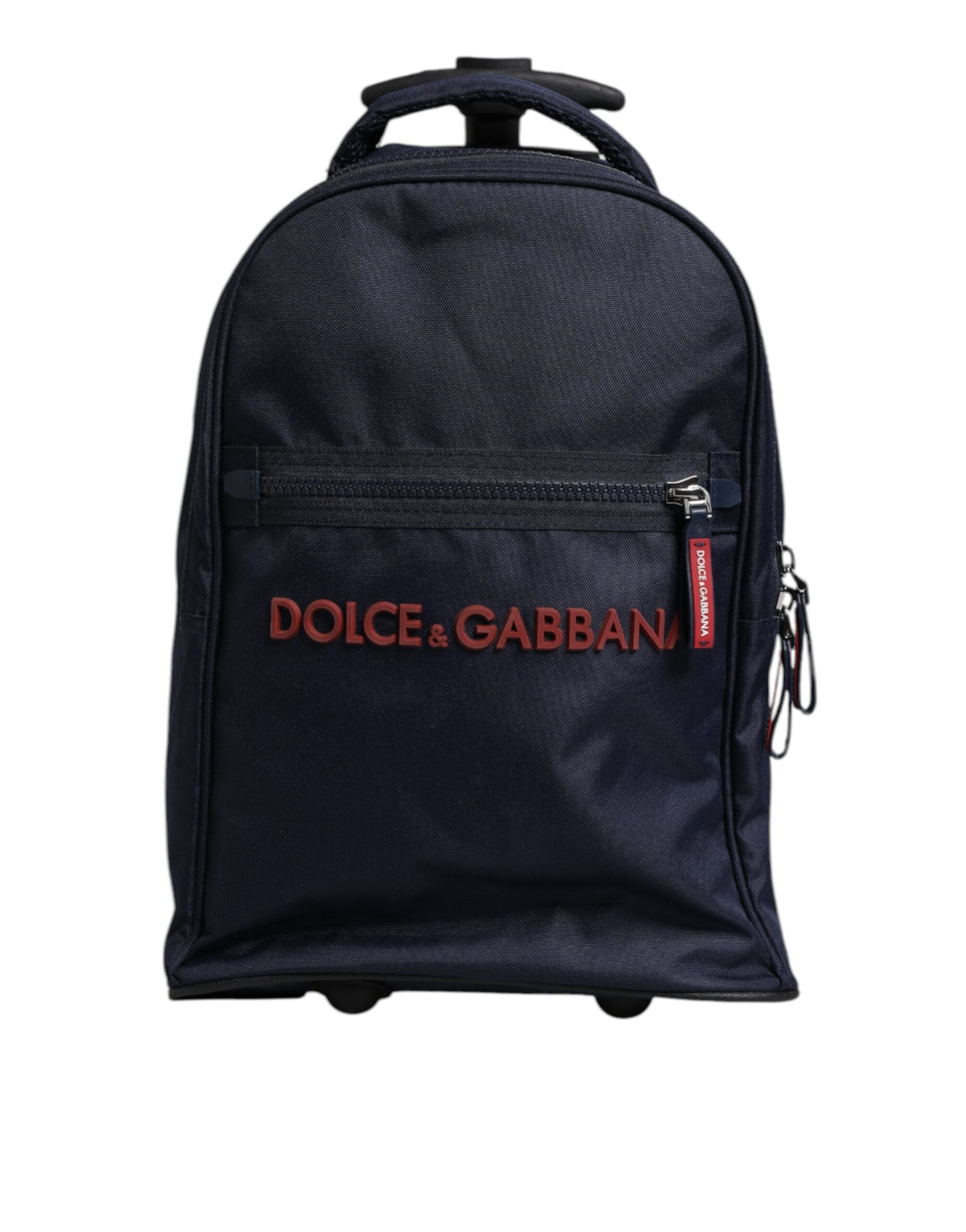 Dolce &amp; Gabbana Синя червена полиестерна раница Детска чанта за куфар с колела