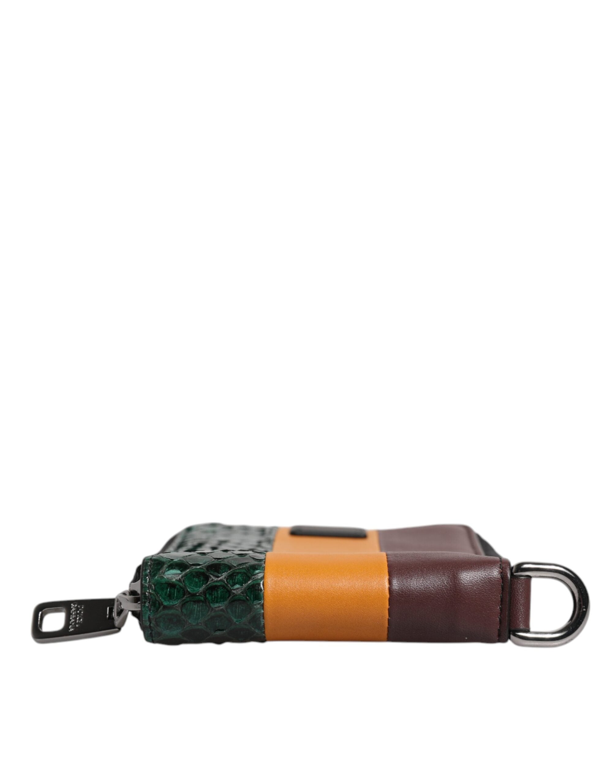 Dolce &amp; Gabbana Многоцветен портфейл от екзотична кожа DG Bifold Card Holder