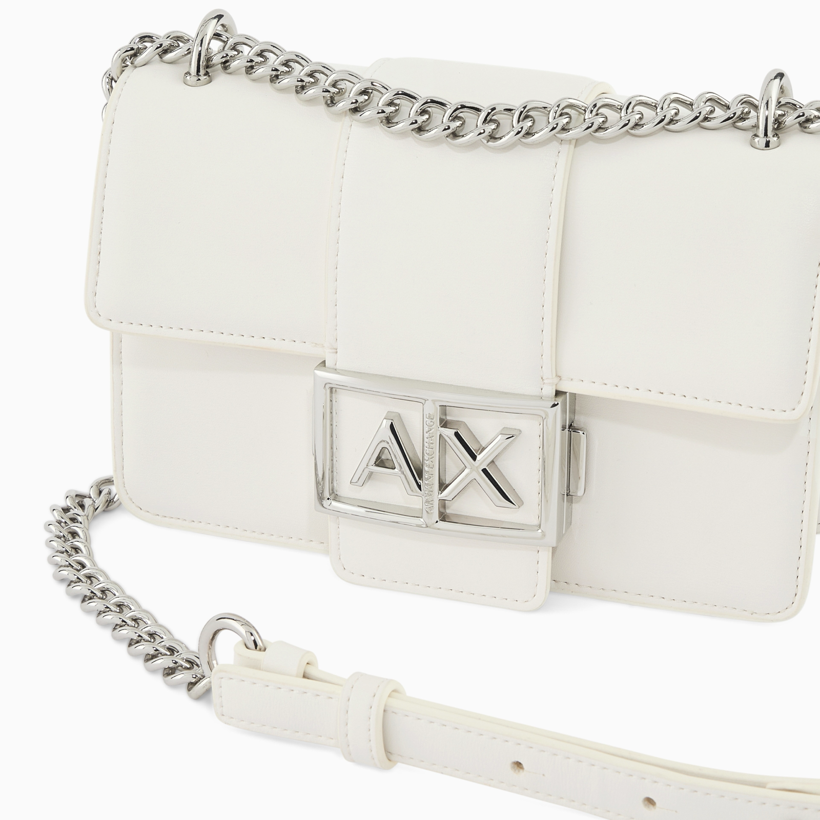 Дамска бяла чанта Armani Exchange Women Shoulder Bag XW000071 AF12039 U0011 Close-Up