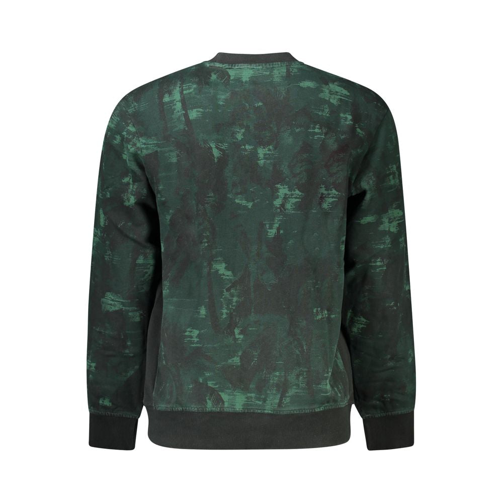 Hugo Boss Green Cotton Sweater