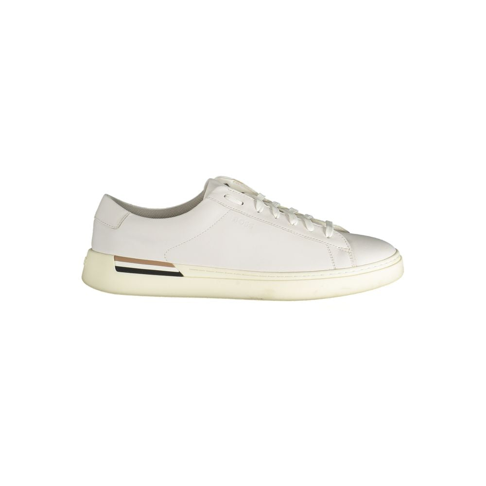 Hugo Boss White Polyester Sneaker