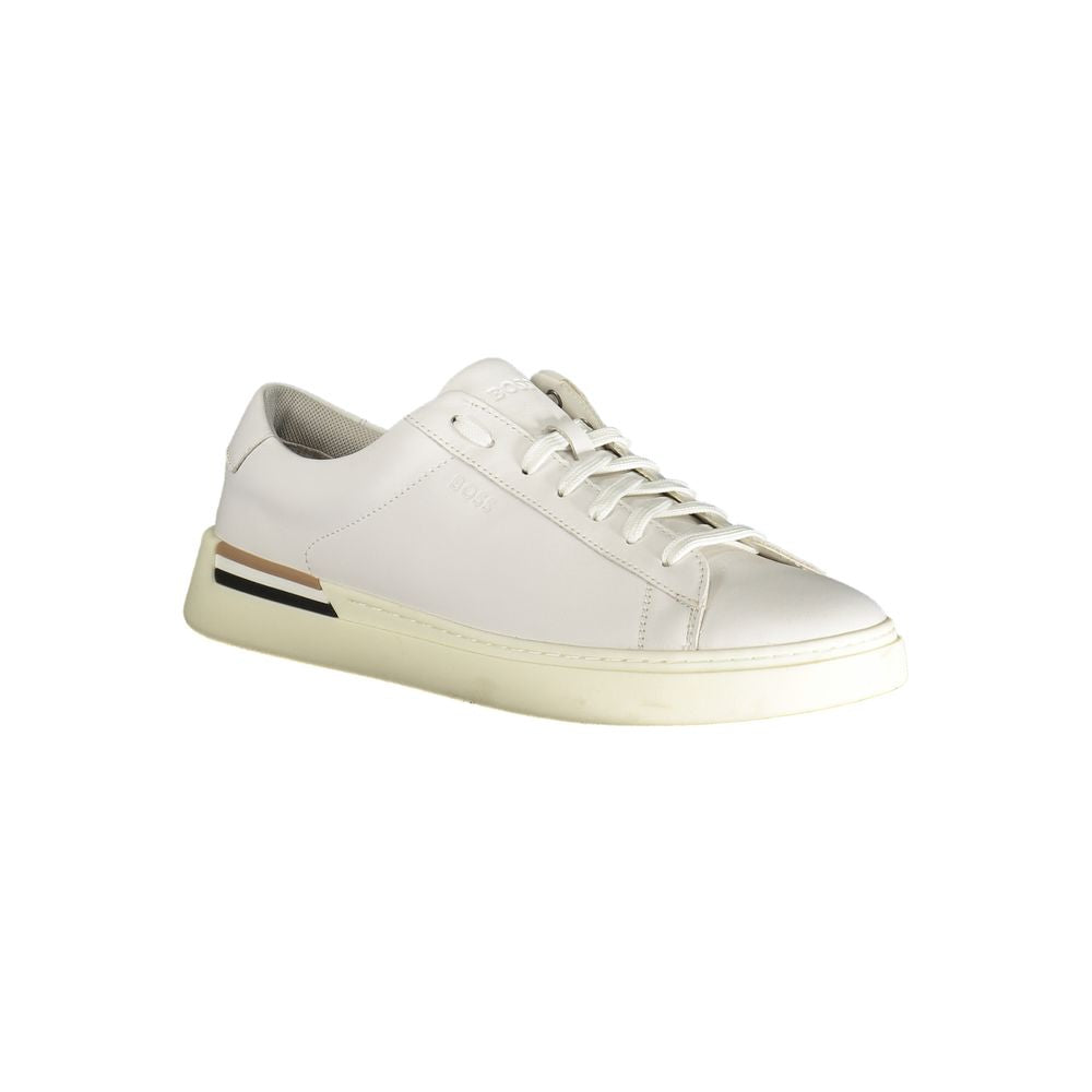 Hugo Boss White Polyester Sneaker