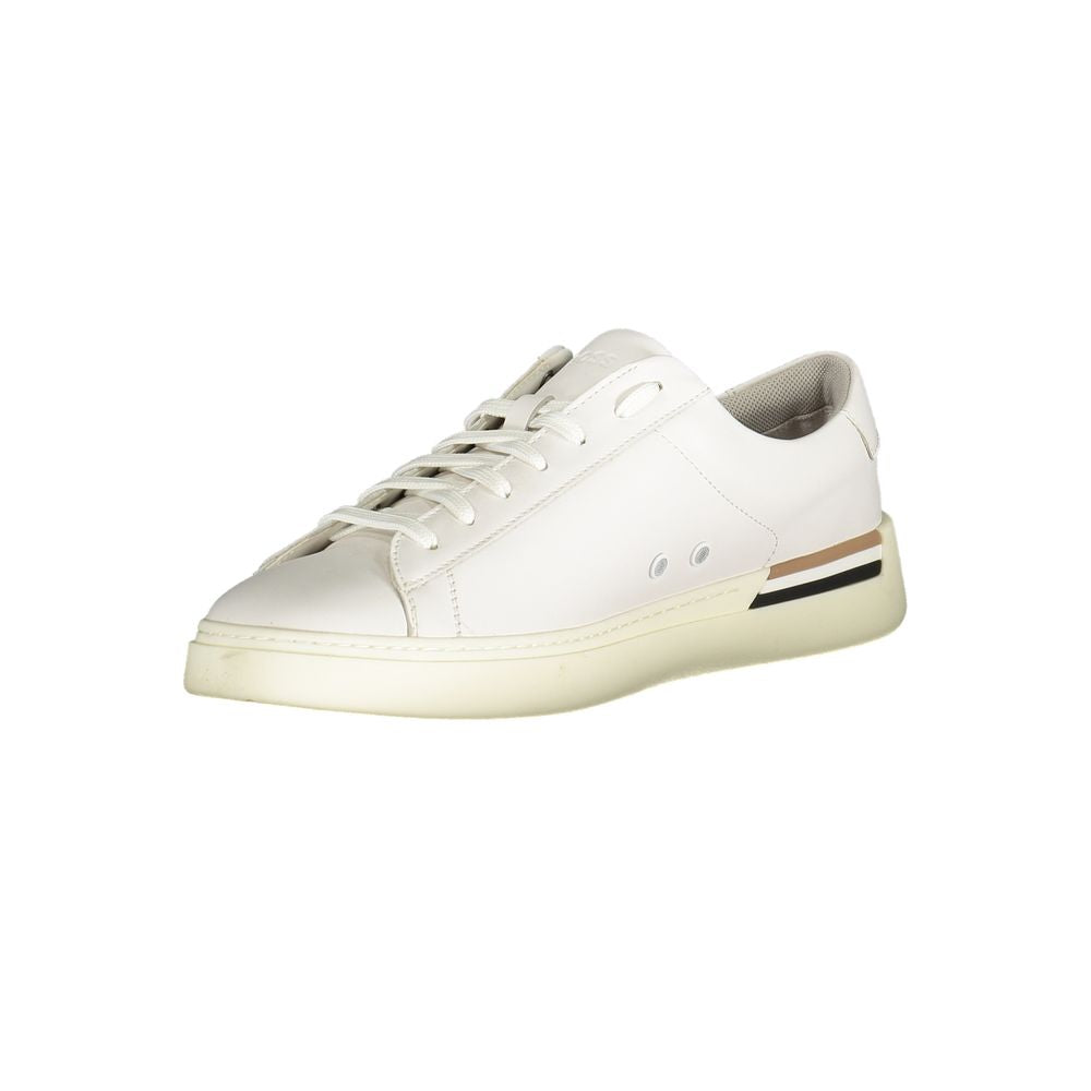 Hugo Boss White Polyester Sneaker