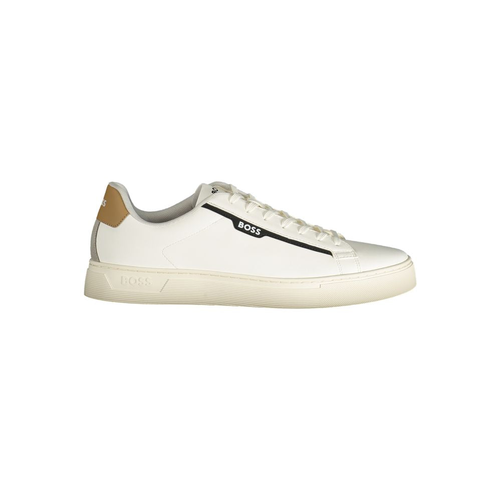 Hugo Boss White Polyester Sneaker