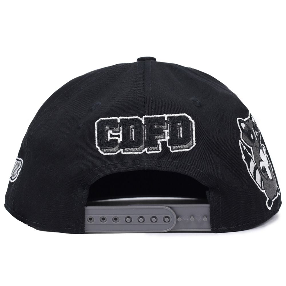 Comme Des Fuckdown Black Cotton Hats & Cap