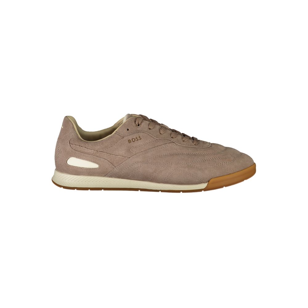 Hugo Boss Brown Polyester Sneaker