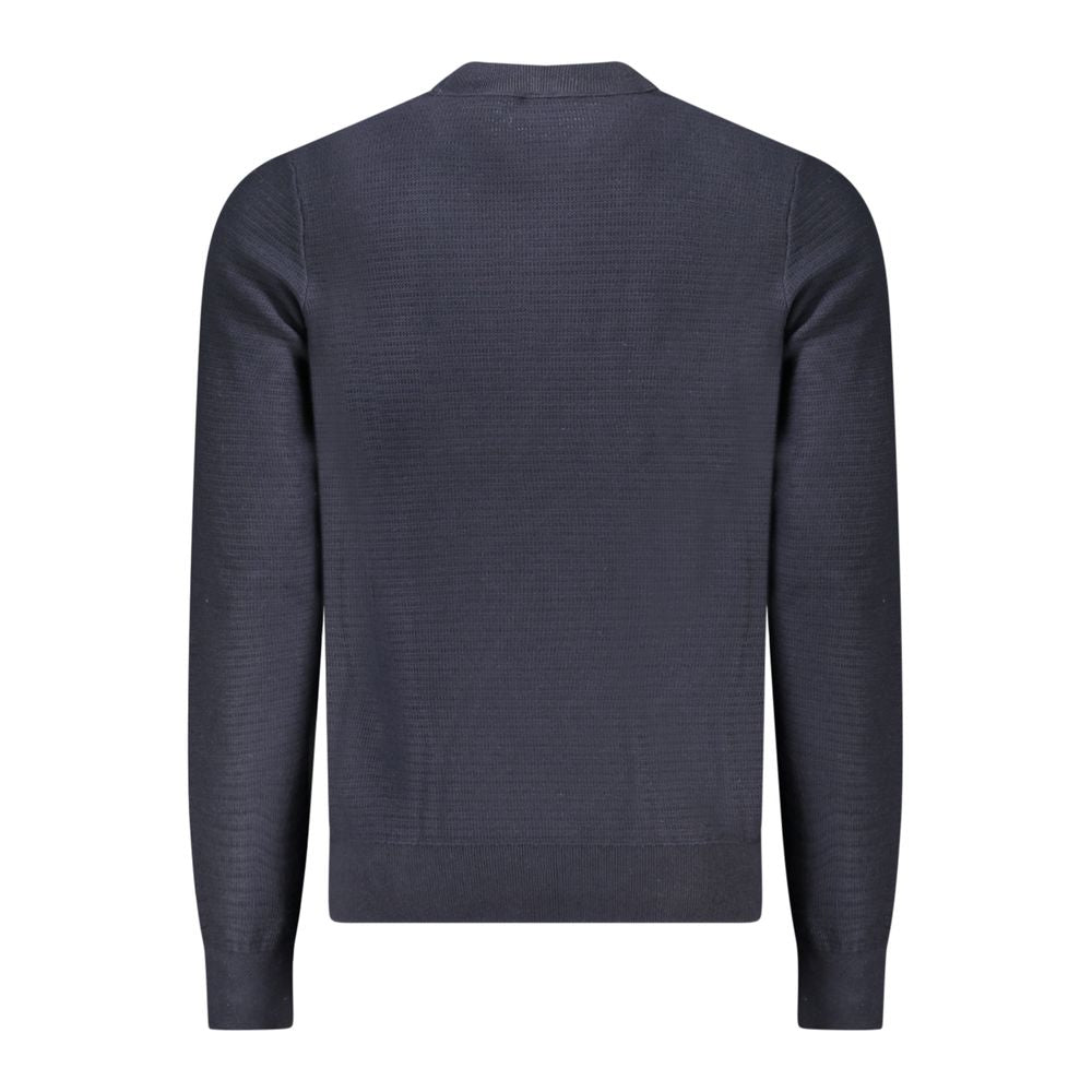 Hugo Boss Blue Cotton Sweater