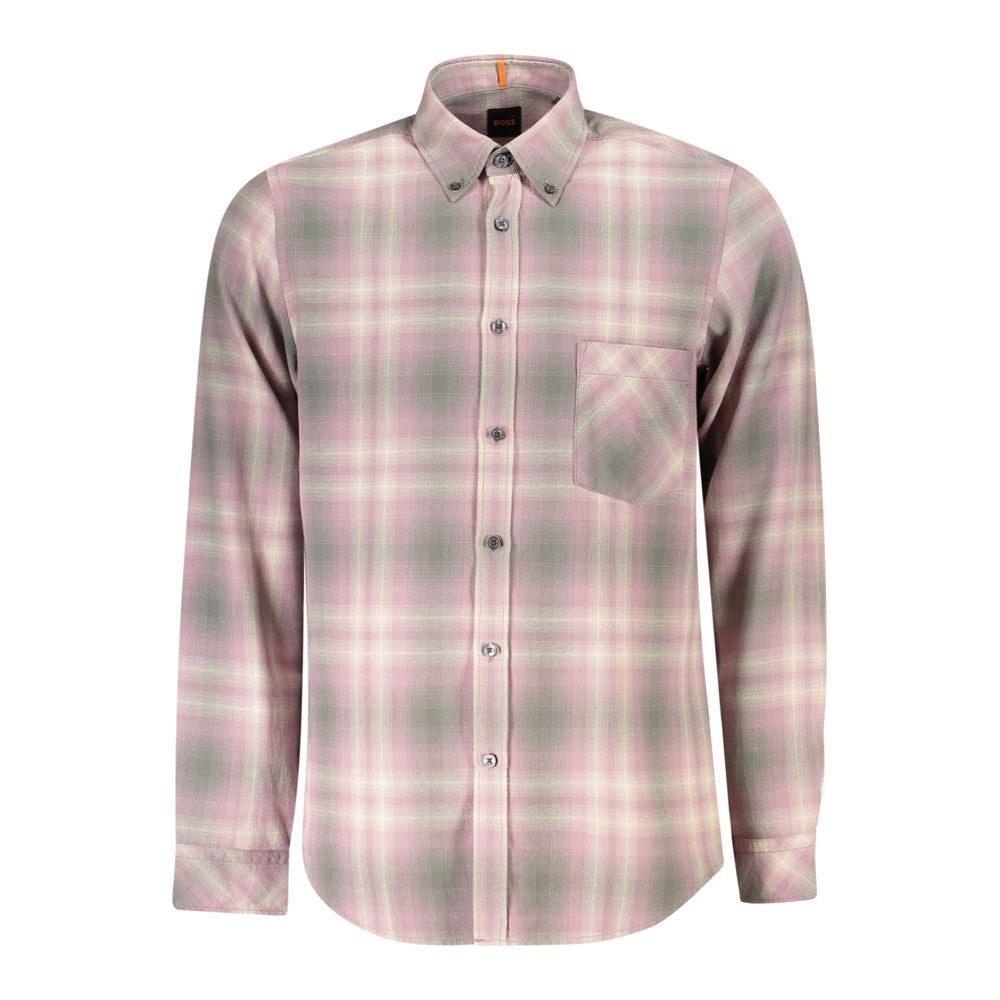 Hugo Boss Pink Cotton Shirt