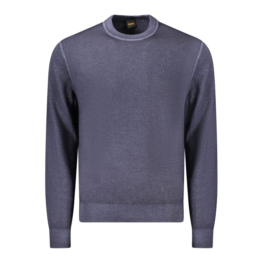 Hugo Boss Blue Wool Sweater