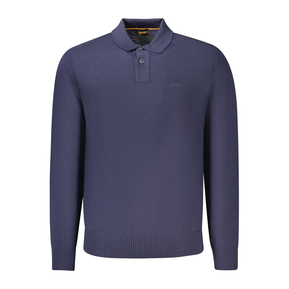 Hugo Boss Blue Wool Sweater