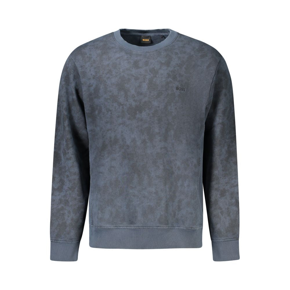 Hugo Boss Blue Cotton Sweater