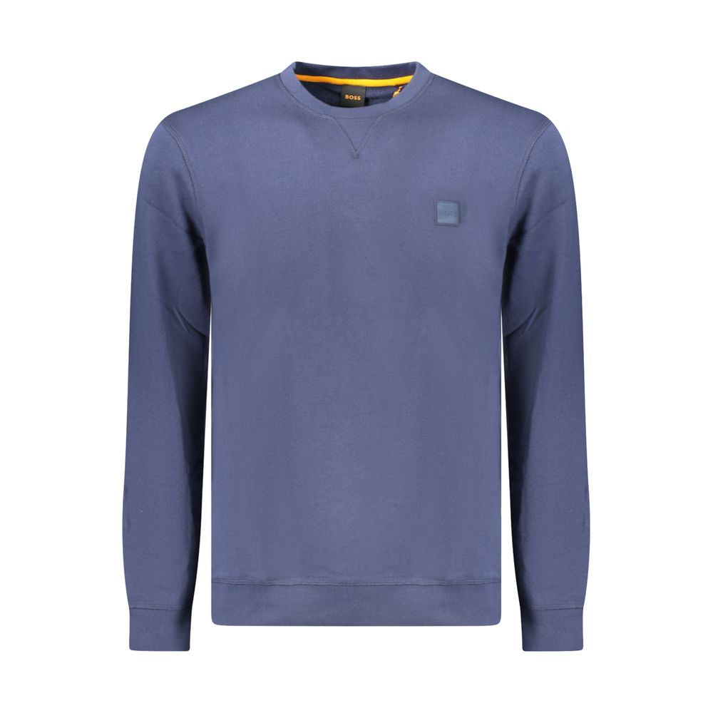 Hugo Boss Blue Cotton Sweater