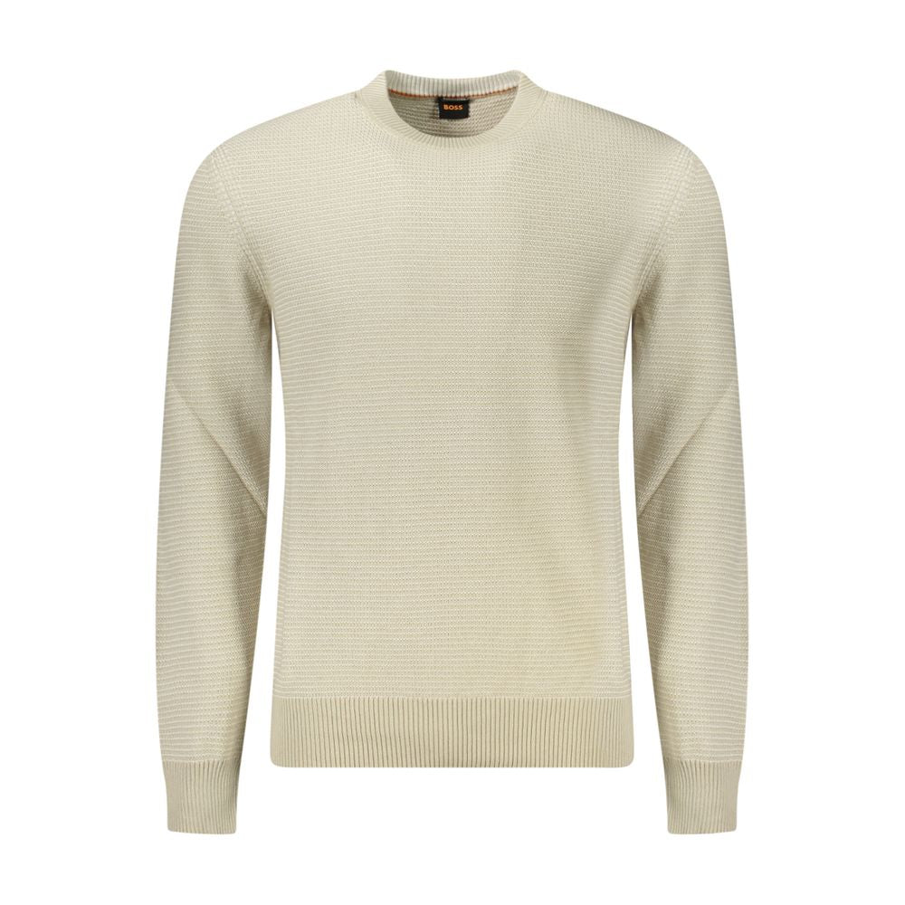 Hugo Boss Beige Cotton Sweater