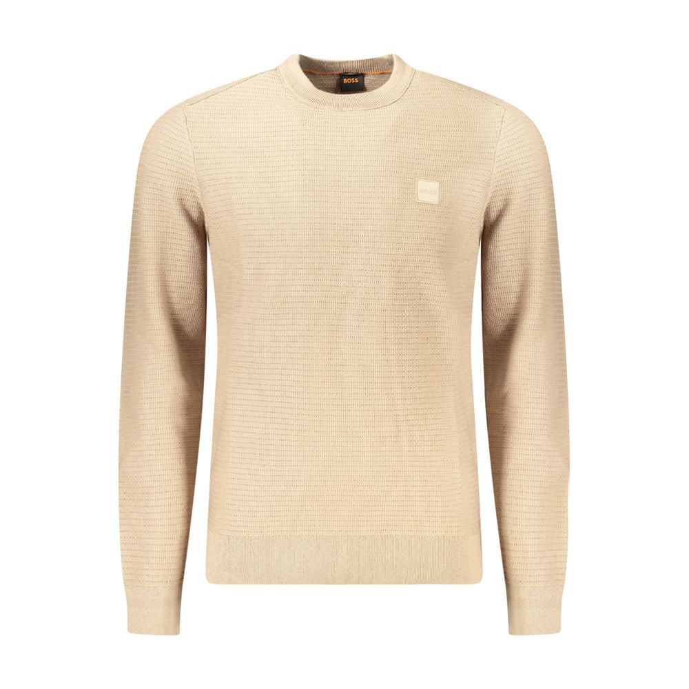 Hugo Boss Beige Cotton Sweater