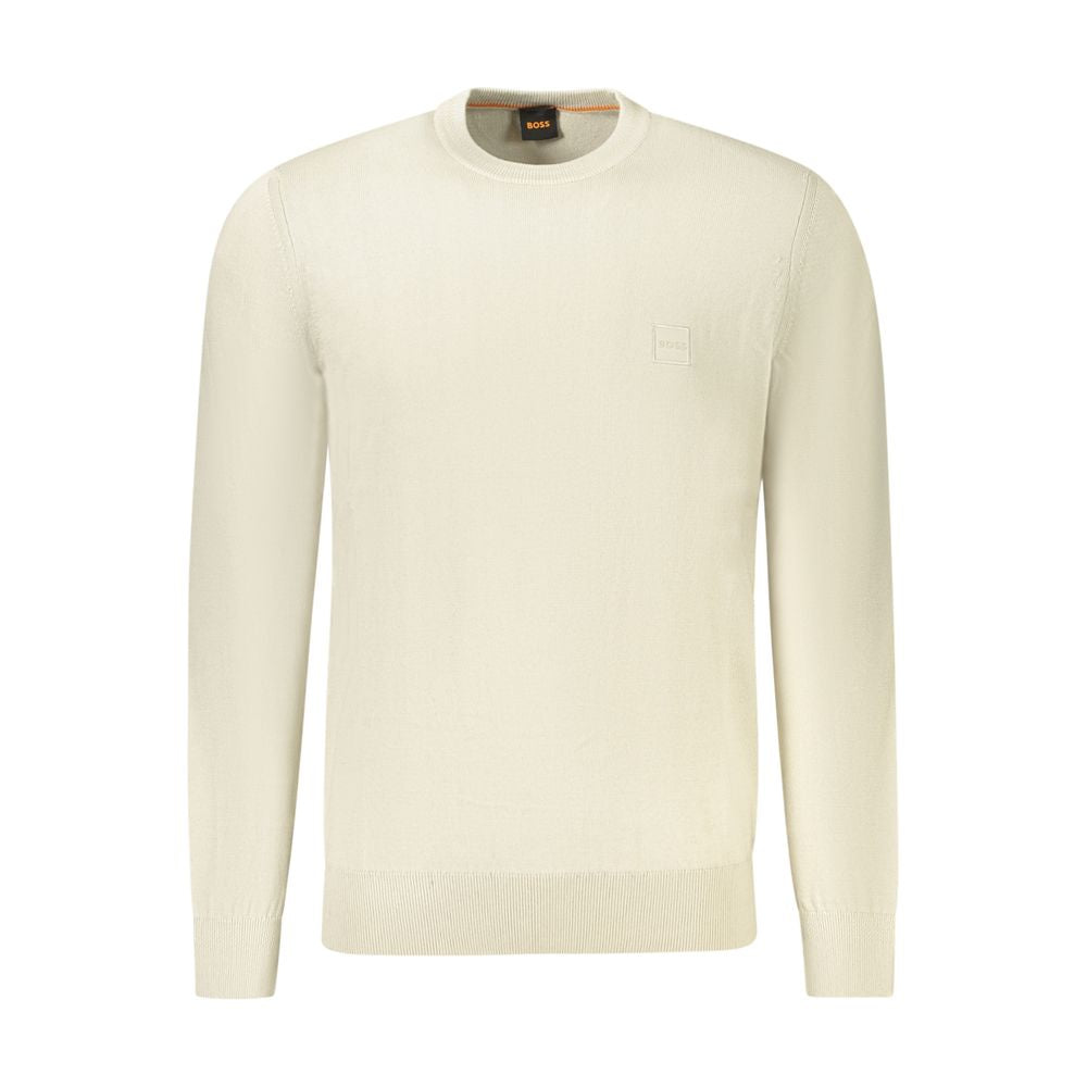 Hugo Boss Beige Cotton Sweater