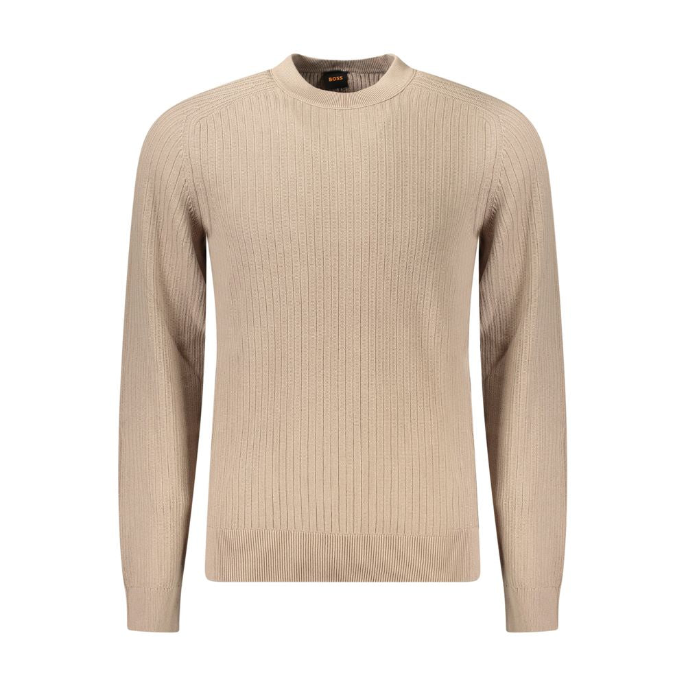 Hugo Boss Beige Cotton Sweater