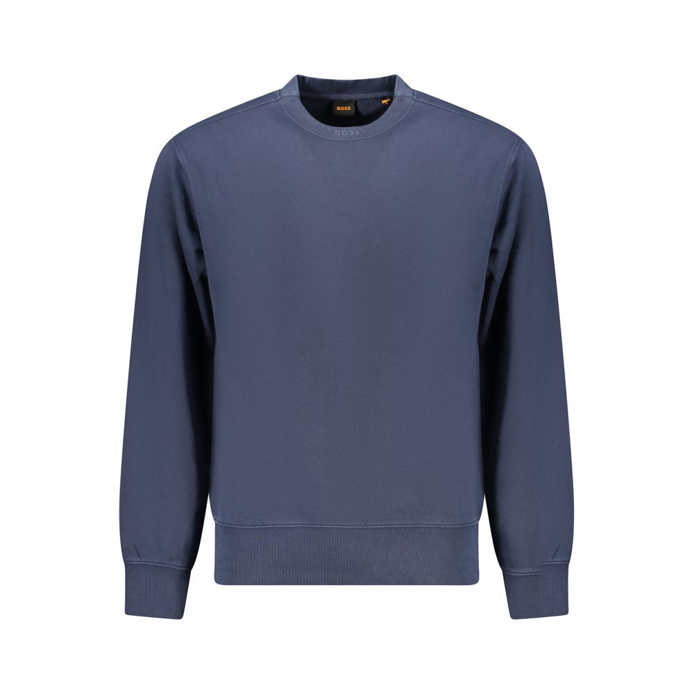 Hugo Boss Blue Cotton Sweater