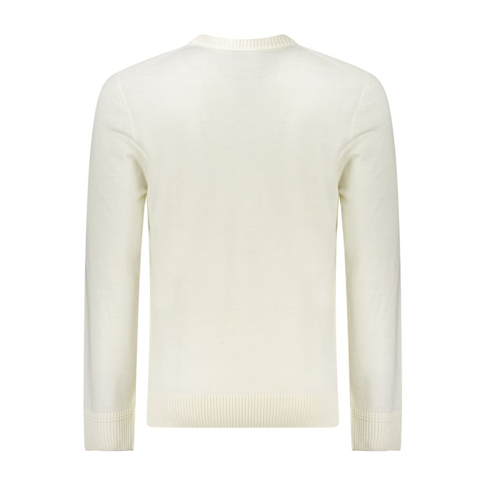 Hugo Boss White Wool Sweater