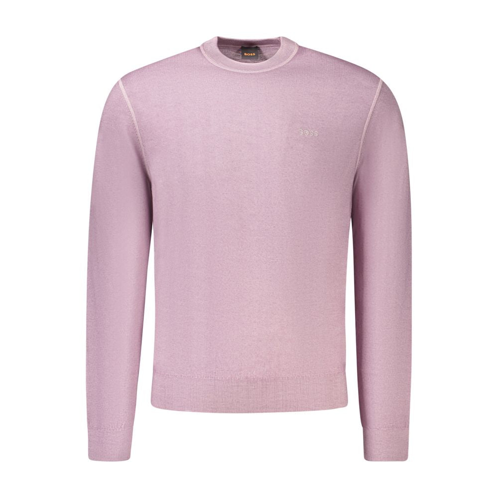 Hugo Boss Purple Wool Sweater