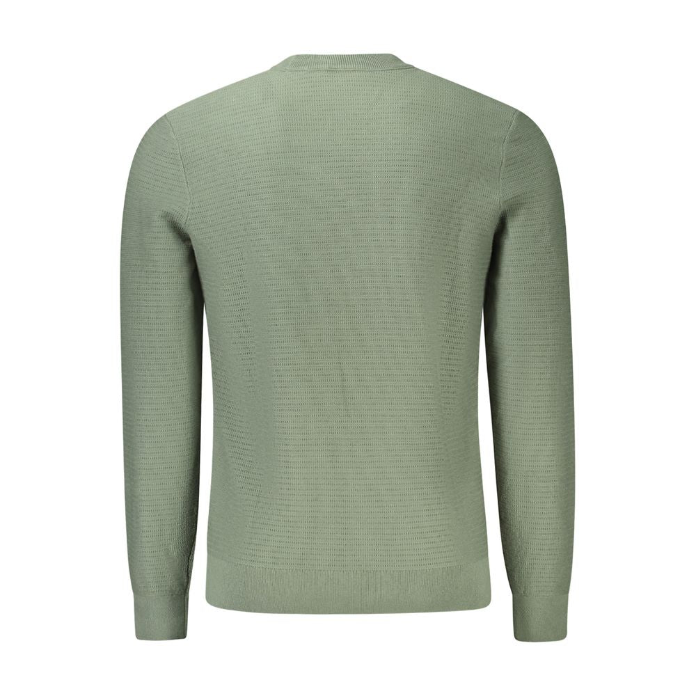 Hugo Boss Green Cotton Sweater