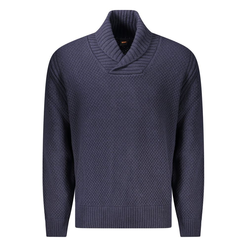 Hugo Boss Blue Wool Sweater