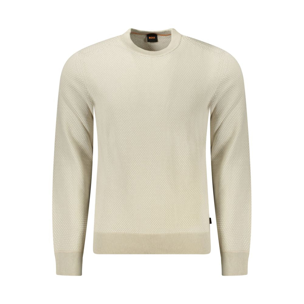 Hugo Boss Beige Cotton Sweater