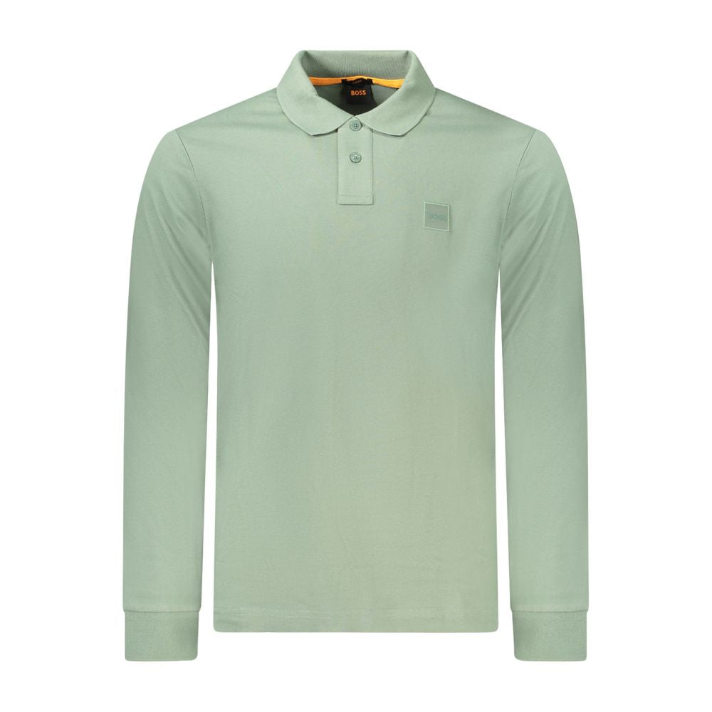 Hugo Boss Green Cotton Polo Shirt