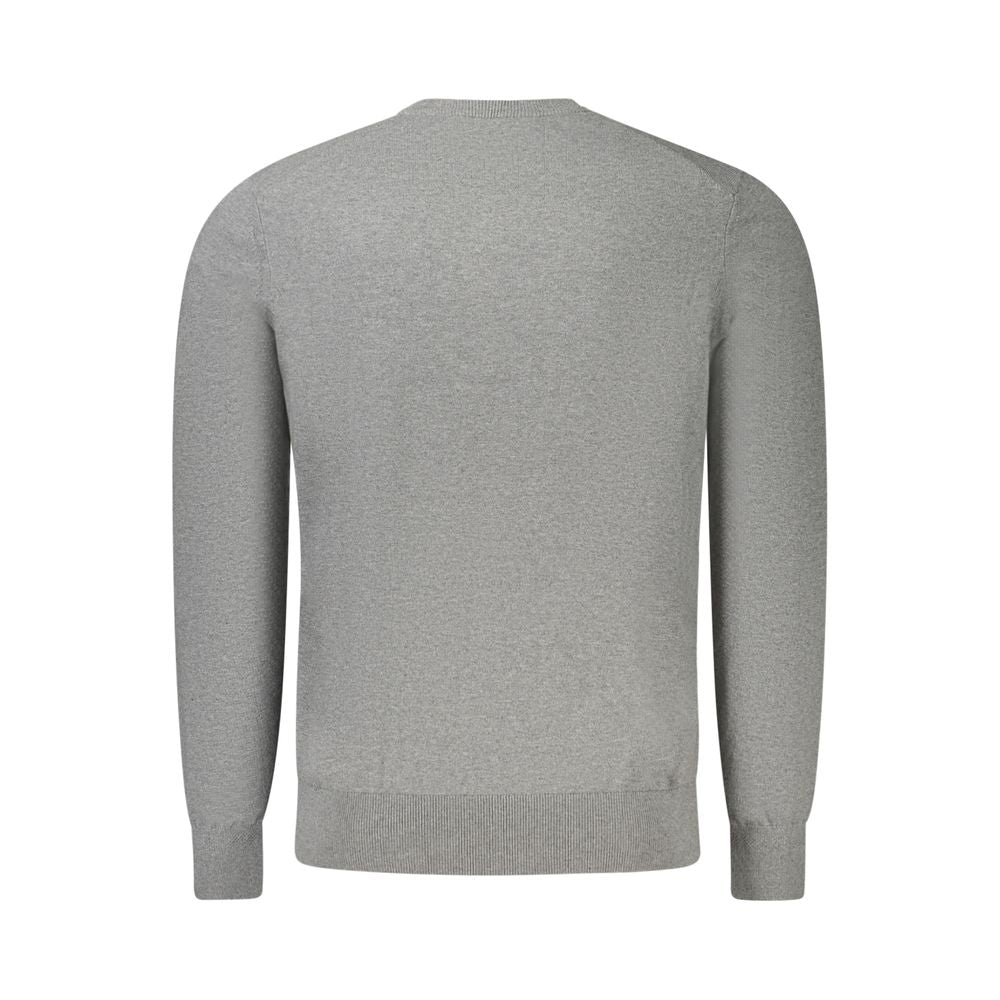 Hugo Boss Gray Cotton Sweater