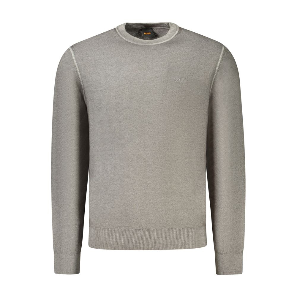 Hugo Boss Gray Wool Sweater