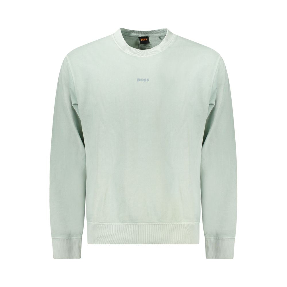 Hugo Boss Green Cotton Sweater