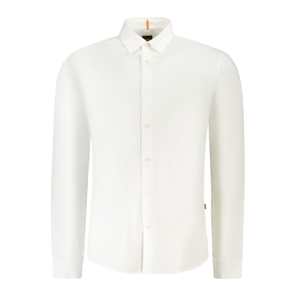 Hugo Boss White Cotton Shirt