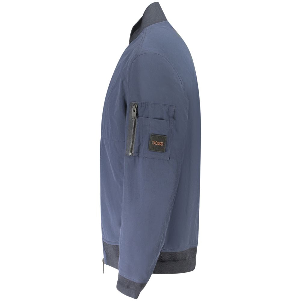 Hugo Boss Blue Elastane Jacket