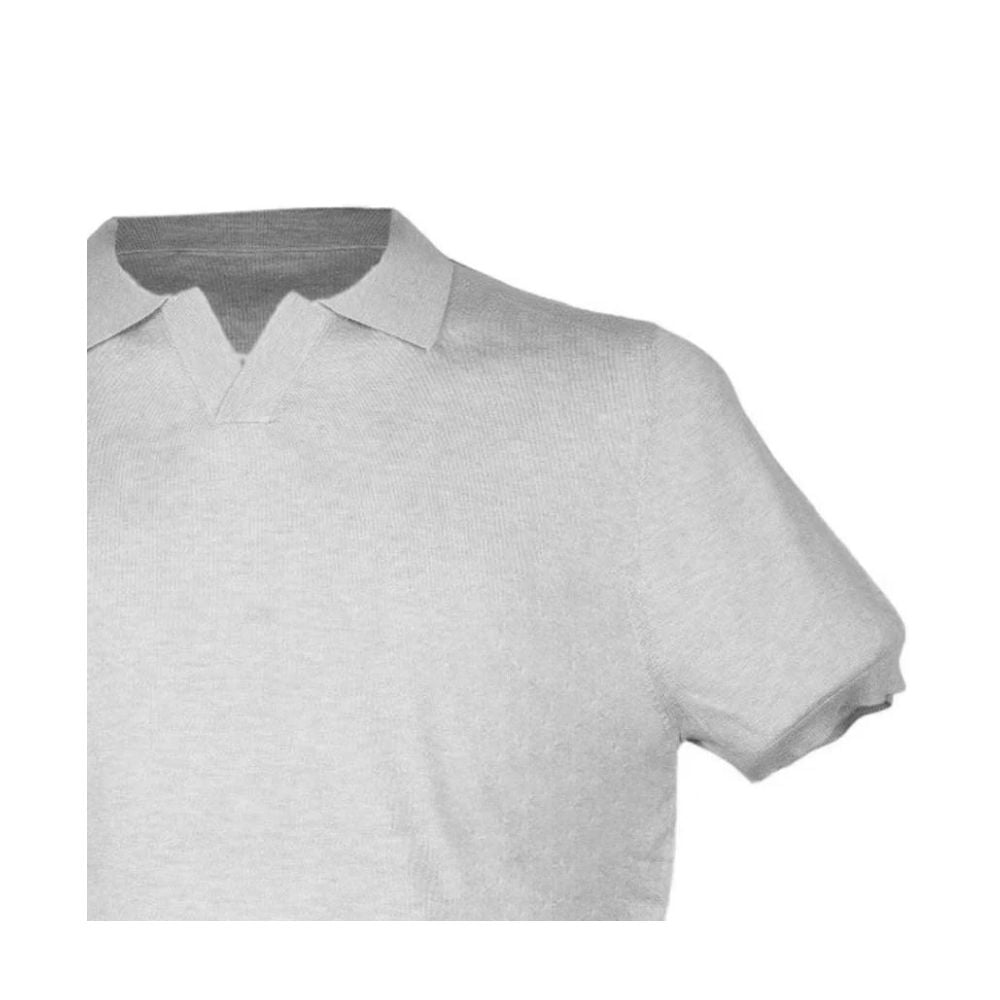 People Of Shibuya Gray Cotton Polo Shirt