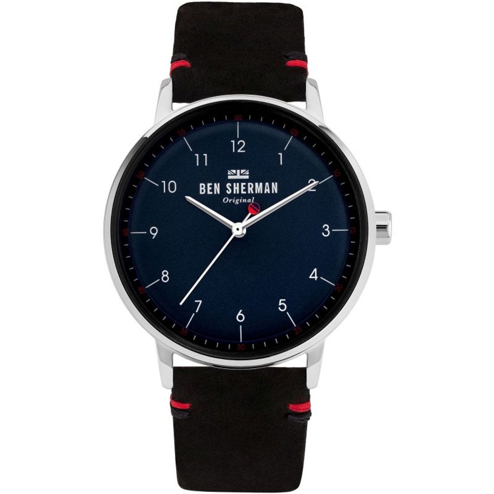 Ben Sherman Black Leather Watch