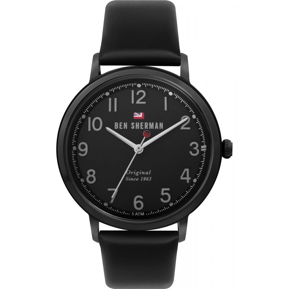 Ben Sherman Black Leather Watch