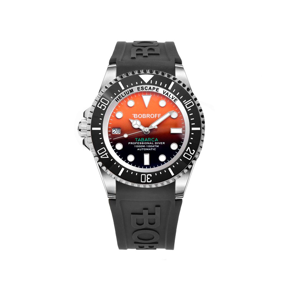 Bobroff Black Rubber Watch