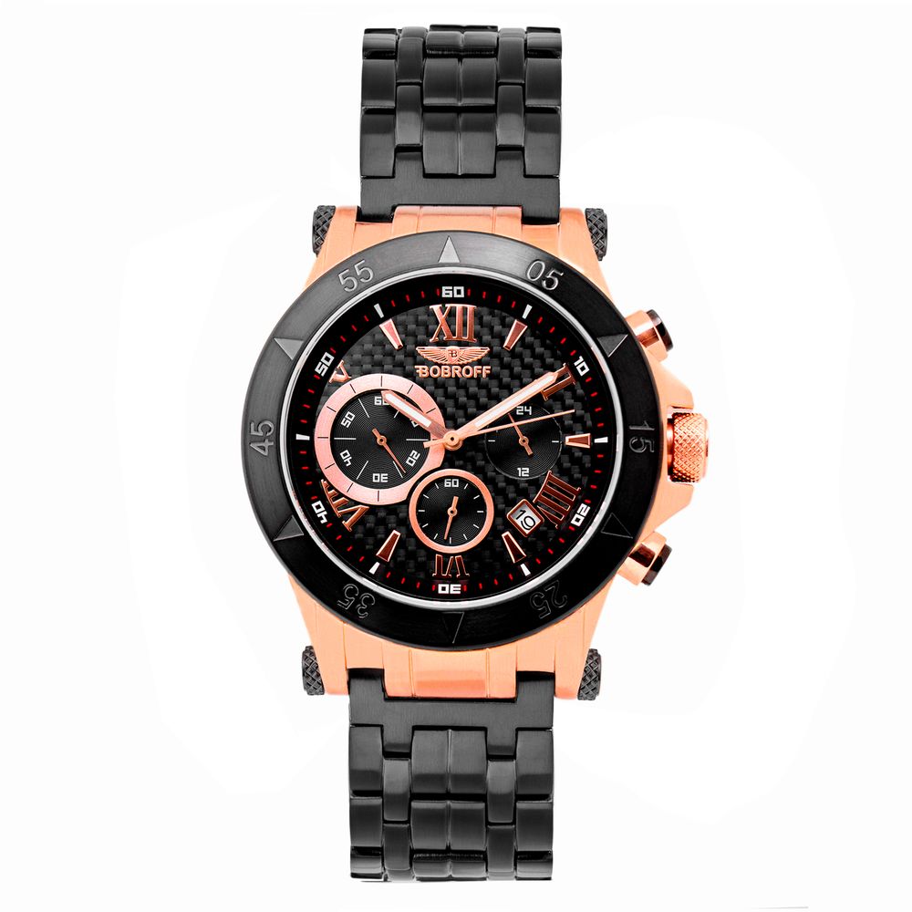 Bobroff Black Steel Watch