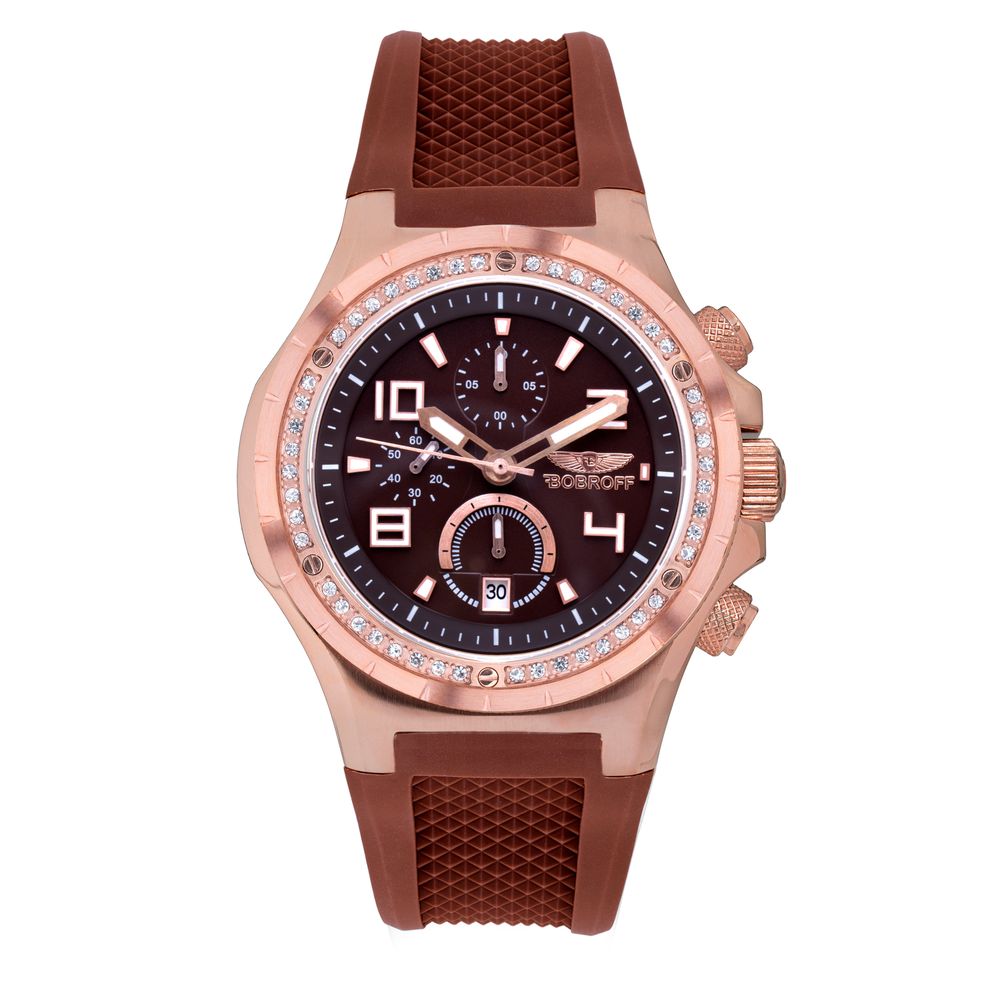 Bobroff Brown Rubber Watch