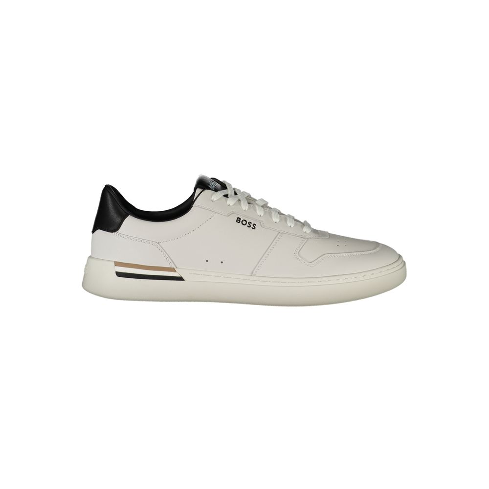 Hugo Boss White Polyester Sneaker